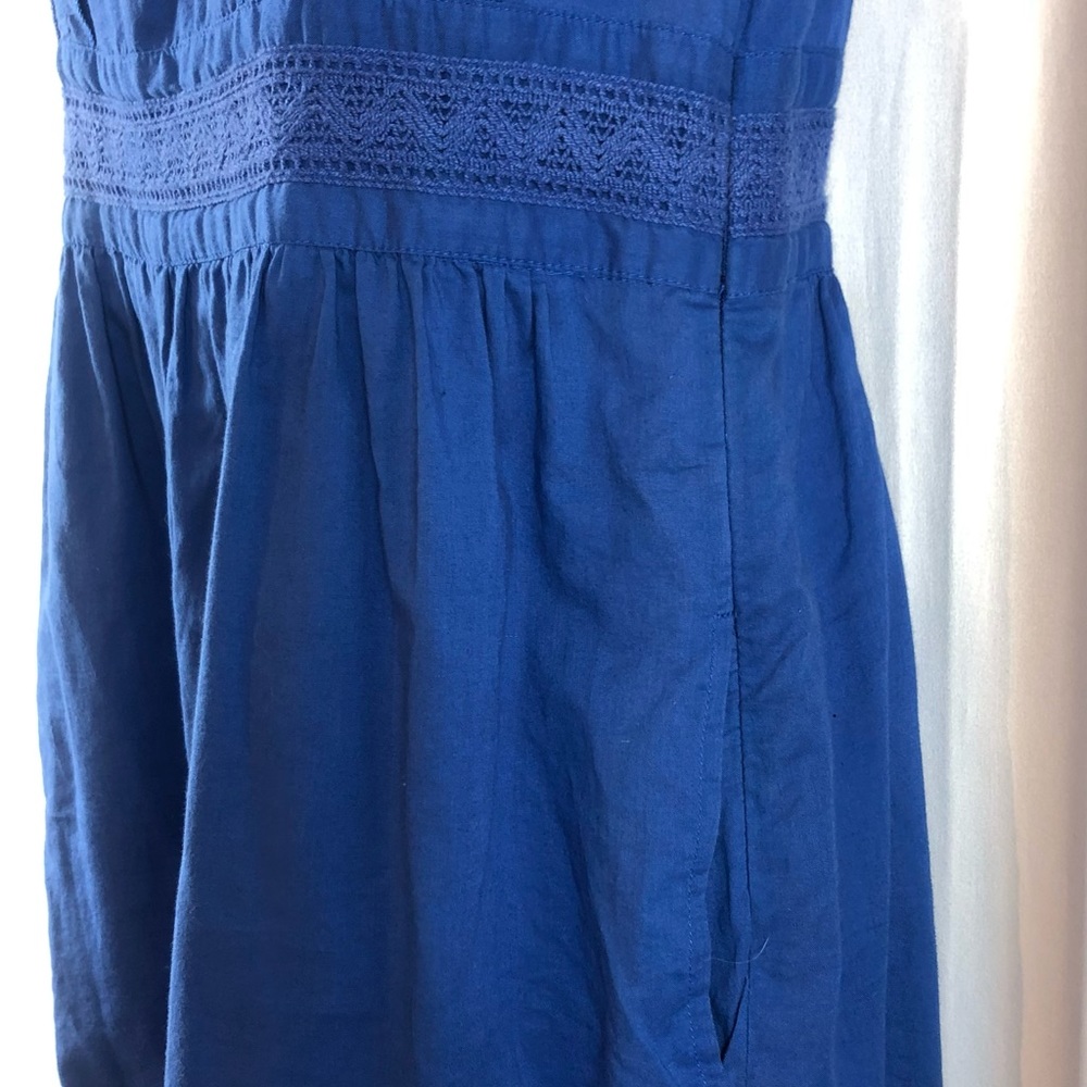 Maeve Anthropologie Cotton embellished sleeveless dress pockets 8 - Picture 12 of 16